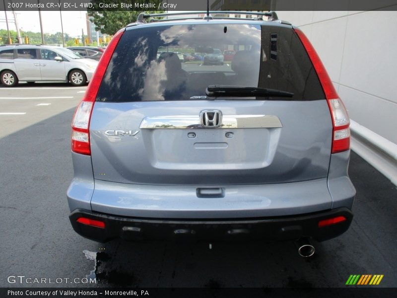 Glacier Blue Metallic / Gray 2007 Honda CR-V EX-L 4WD