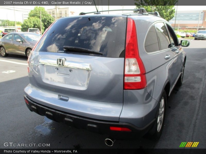 Glacier Blue Metallic / Gray 2007 Honda CR-V EX-L 4WD