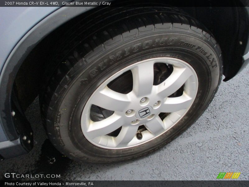 Glacier Blue Metallic / Gray 2007 Honda CR-V EX-L 4WD