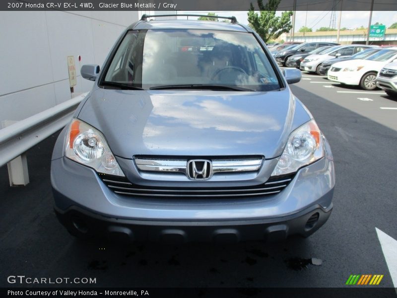 Glacier Blue Metallic / Gray 2007 Honda CR-V EX-L 4WD