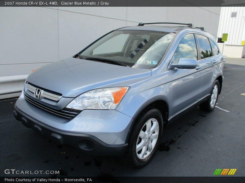 Glacier Blue Metallic / Gray 2007 Honda CR-V EX-L 4WD