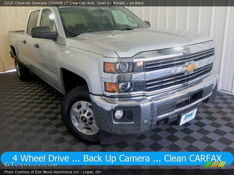 Silver Ice Metallic / Jet Black 2015 Chevrolet Silverado 2500HD LT Crew Cab 4x4