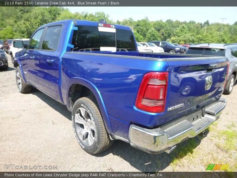 Blue Streak Pearl / Black 2019 Ram 1500 Laramie Crew Cab 4x4