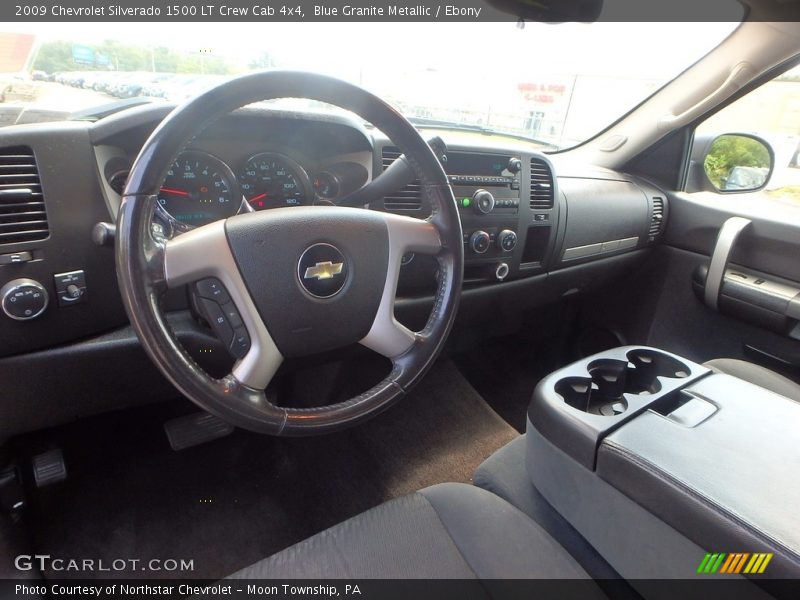 Blue Granite Metallic / Ebony 2009 Chevrolet Silverado 1500 LT Crew Cab 4x4