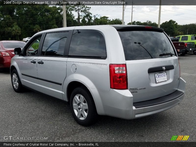 Bright Silver Metallic / Medium Slate Gray/Light Shale 2008 Dodge Grand Caravan SE