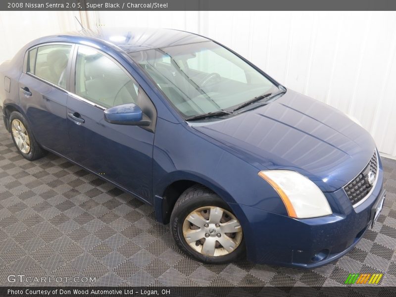 Super Black / Charcoal/Steel 2008 Nissan Sentra 2.0 S