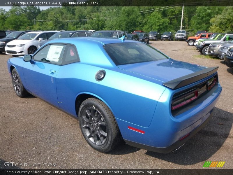 B5 Blue Pearl / Black 2018 Dodge Challenger GT AWD