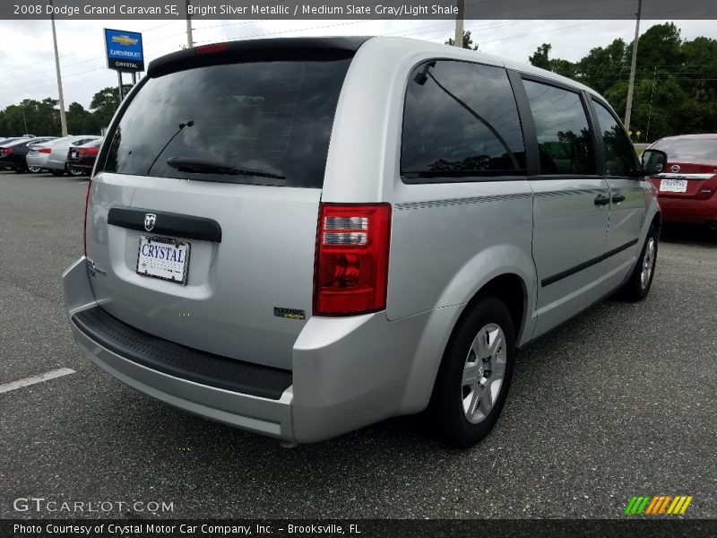 Bright Silver Metallic / Medium Slate Gray/Light Shale 2008 Dodge Grand Caravan SE