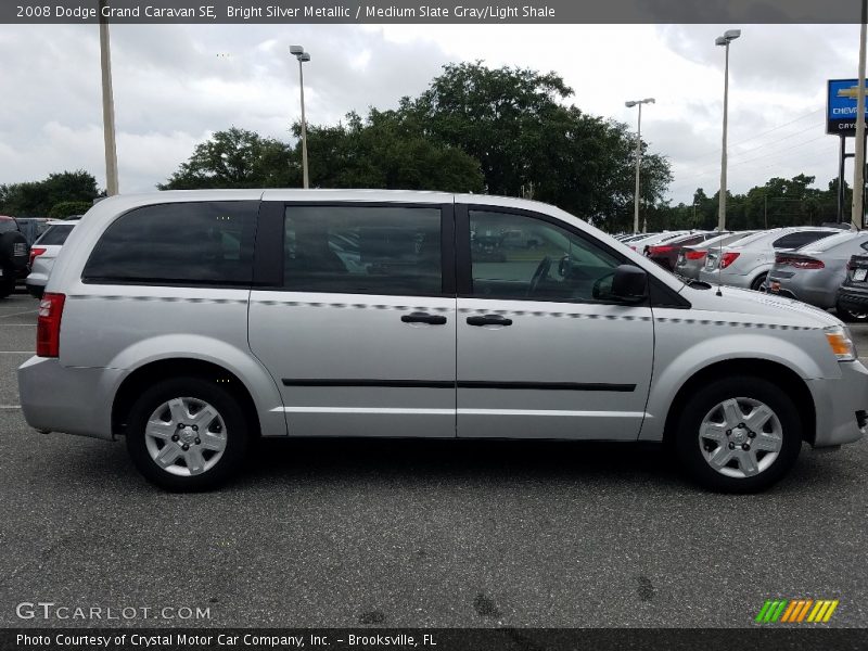 Bright Silver Metallic / Medium Slate Gray/Light Shale 2008 Dodge Grand Caravan SE