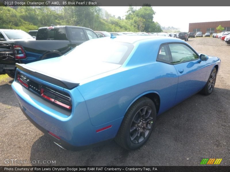 B5 Blue Pearl / Black 2018 Dodge Challenger GT AWD