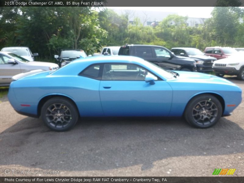 B5 Blue Pearl / Black 2018 Dodge Challenger GT AWD