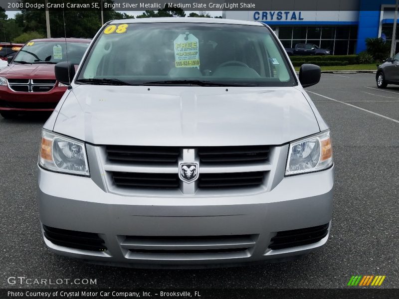 Bright Silver Metallic / Medium Slate Gray/Light Shale 2008 Dodge Grand Caravan SE
