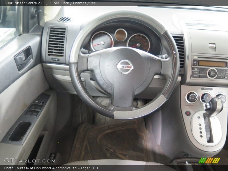 Super Black / Charcoal/Steel 2008 Nissan Sentra 2.0 S