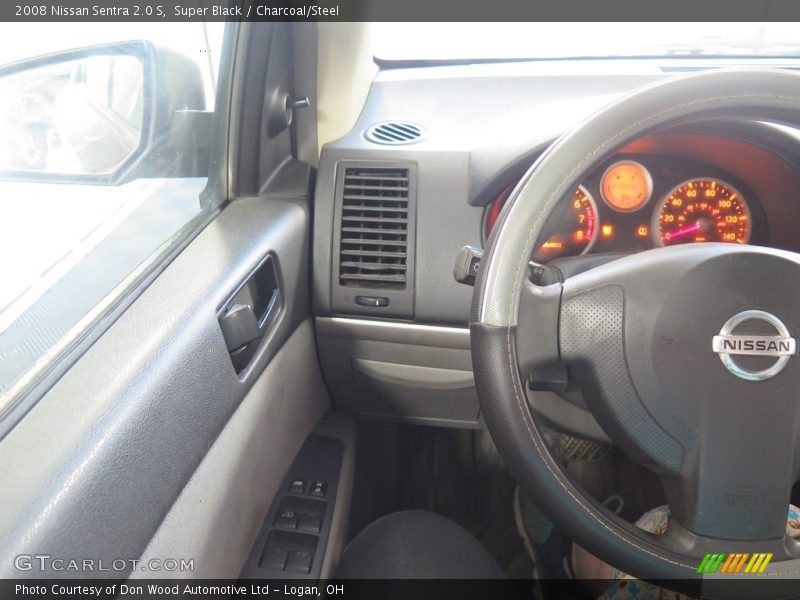 Super Black / Charcoal/Steel 2008 Nissan Sentra 2.0 S