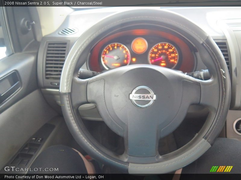 Super Black / Charcoal/Steel 2008 Nissan Sentra 2.0 S