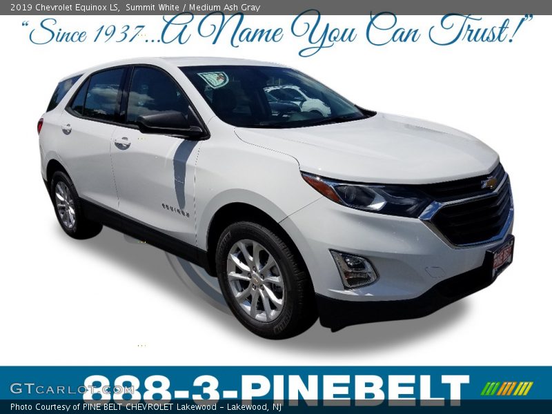 Summit White / Medium Ash Gray 2019 Chevrolet Equinox LS