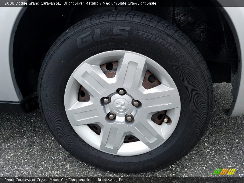 Bright Silver Metallic / Medium Slate Gray/Light Shale 2008 Dodge Grand Caravan SE