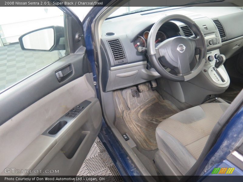 Super Black / Charcoal/Steel 2008 Nissan Sentra 2.0 S