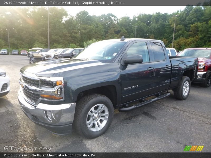 Graphite Metallic / Jet Black 2019 Chevrolet Silverado LD LT Double Cab 4x4
