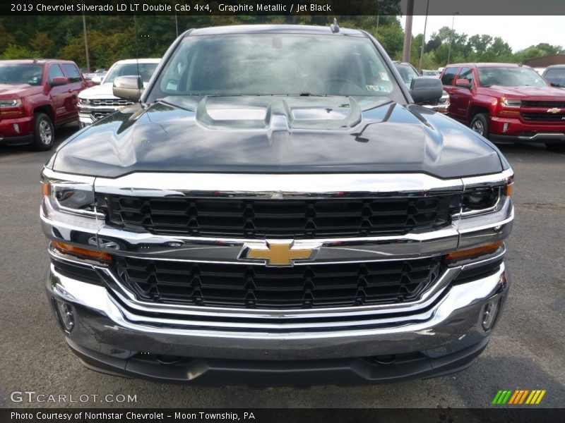 Graphite Metallic / Jet Black 2019 Chevrolet Silverado LD LT Double Cab 4x4