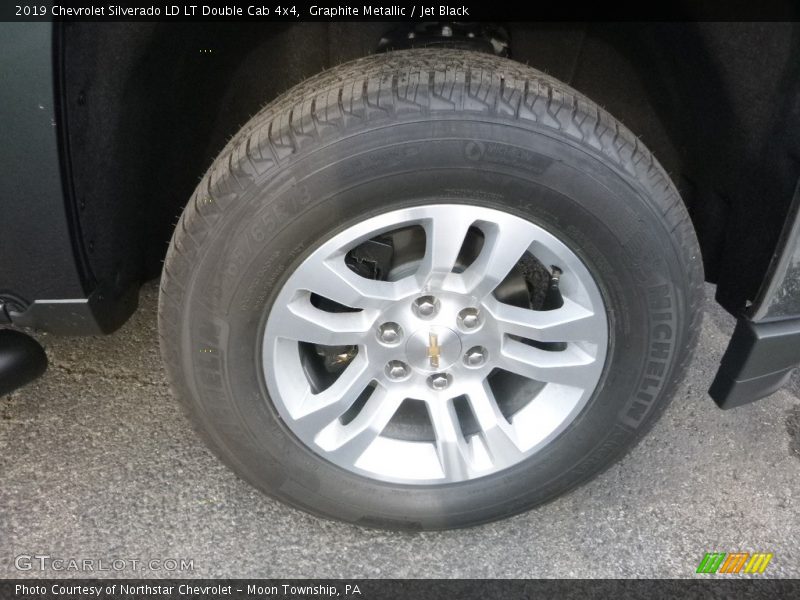 Graphite Metallic / Jet Black 2019 Chevrolet Silverado LD LT Double Cab 4x4