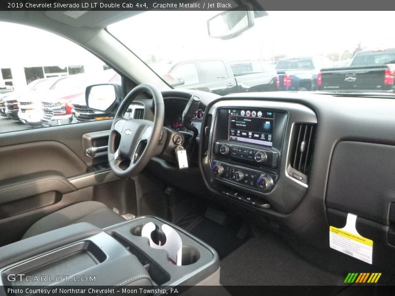Graphite Metallic / Jet Black 2019 Chevrolet Silverado LD LT Double Cab 4x4