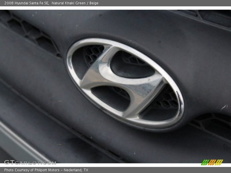 Natural Khaki Green / Beige 2008 Hyundai Santa Fe SE