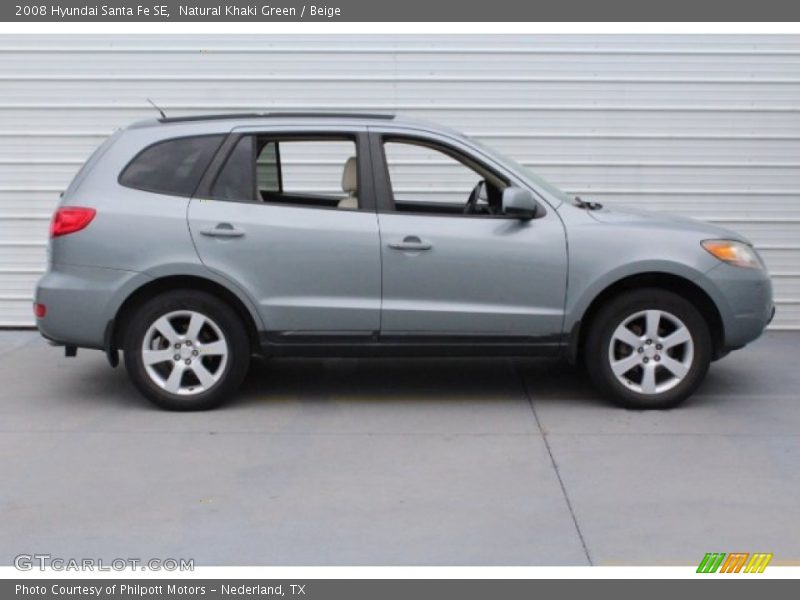 Natural Khaki Green / Beige 2008 Hyundai Santa Fe SE