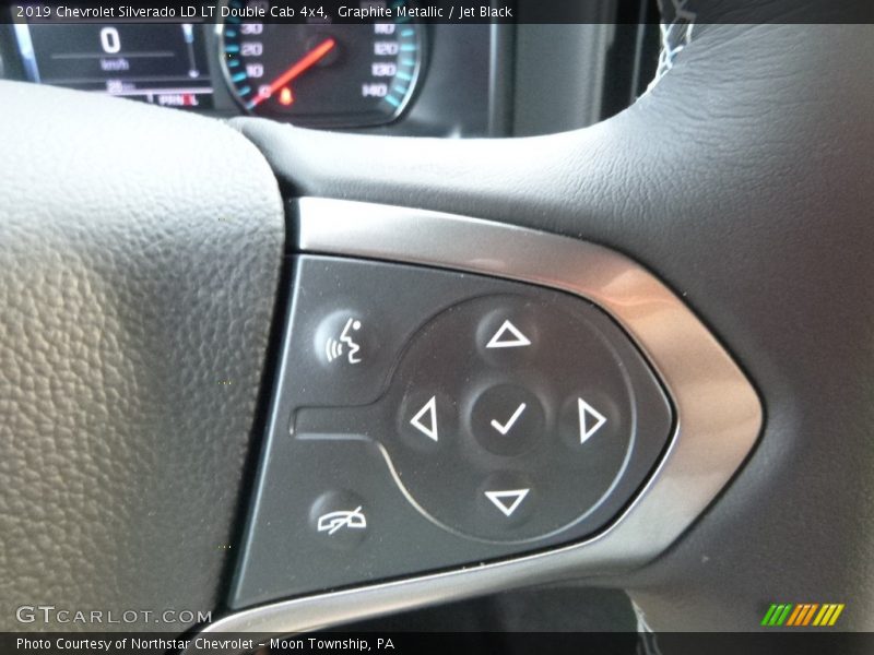 Graphite Metallic / Jet Black 2019 Chevrolet Silverado LD LT Double Cab 4x4