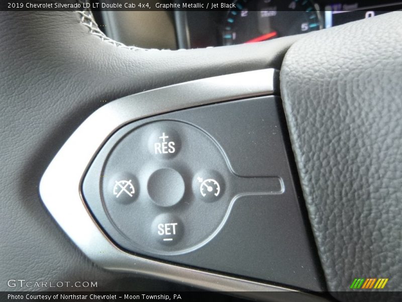 Graphite Metallic / Jet Black 2019 Chevrolet Silverado LD LT Double Cab 4x4