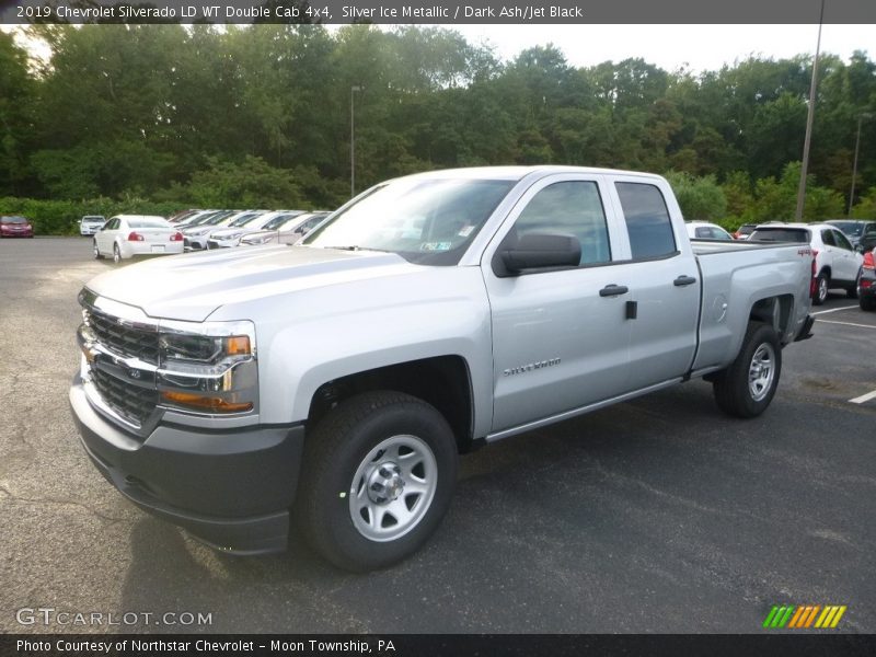 Front 3/4 View of 2019 Silverado LD WT Double Cab 4x4