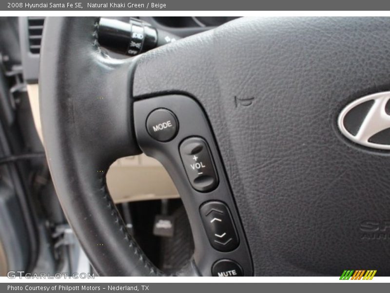 Natural Khaki Green / Beige 2008 Hyundai Santa Fe SE