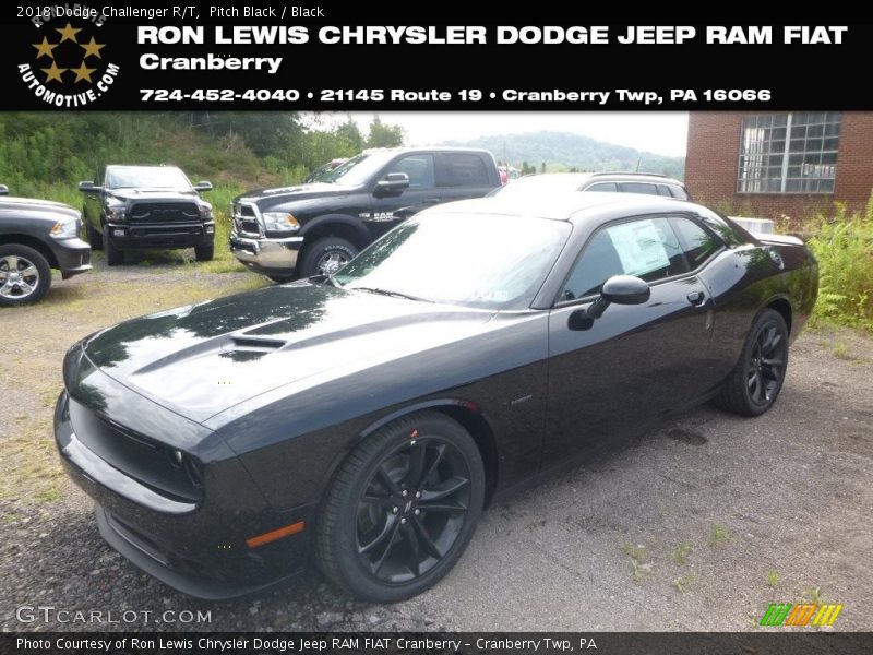 Pitch Black / Black 2018 Dodge Challenger R/T