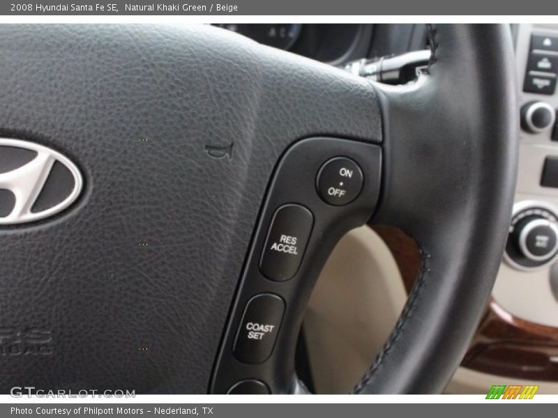 Natural Khaki Green / Beige 2008 Hyundai Santa Fe SE