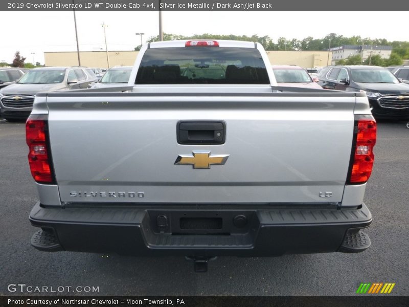 Silver Ice Metallic / Dark Ash/Jet Black 2019 Chevrolet Silverado LD WT Double Cab 4x4