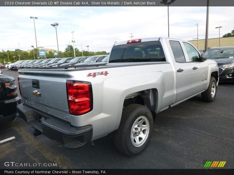 Silver Ice Metallic / Dark Ash/Jet Black 2019 Chevrolet Silverado LD WT Double Cab 4x4