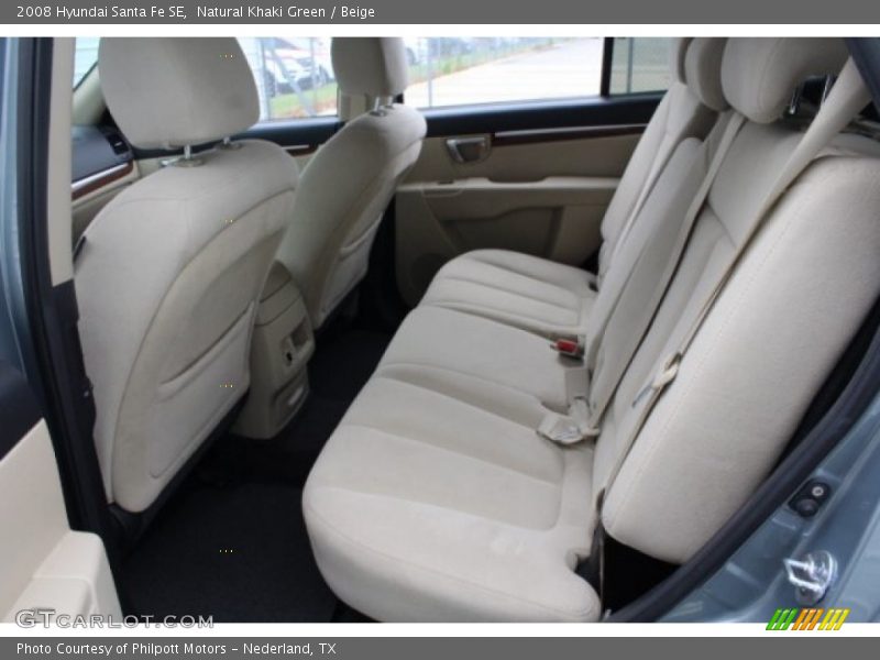 Natural Khaki Green / Beige 2008 Hyundai Santa Fe SE