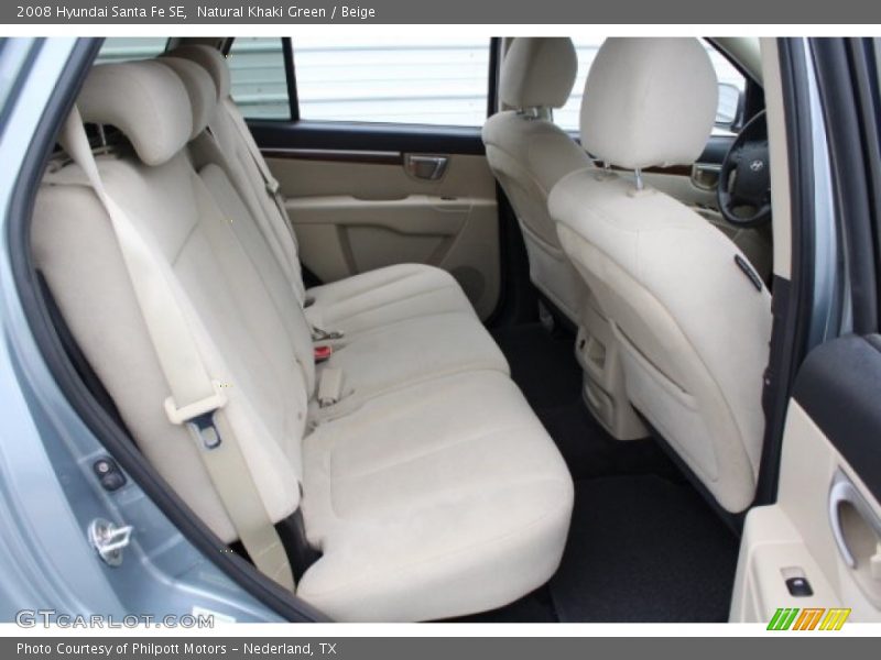 Natural Khaki Green / Beige 2008 Hyundai Santa Fe SE