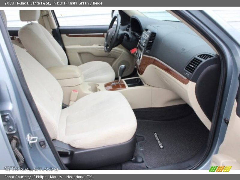 Natural Khaki Green / Beige 2008 Hyundai Santa Fe SE
