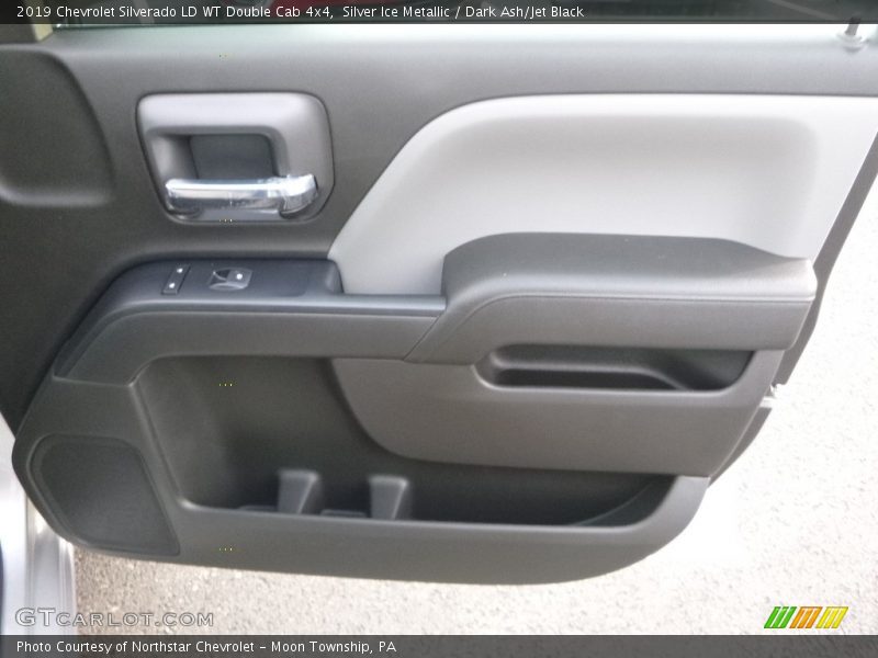 Silver Ice Metallic / Dark Ash/Jet Black 2019 Chevrolet Silverado LD WT Double Cab 4x4
