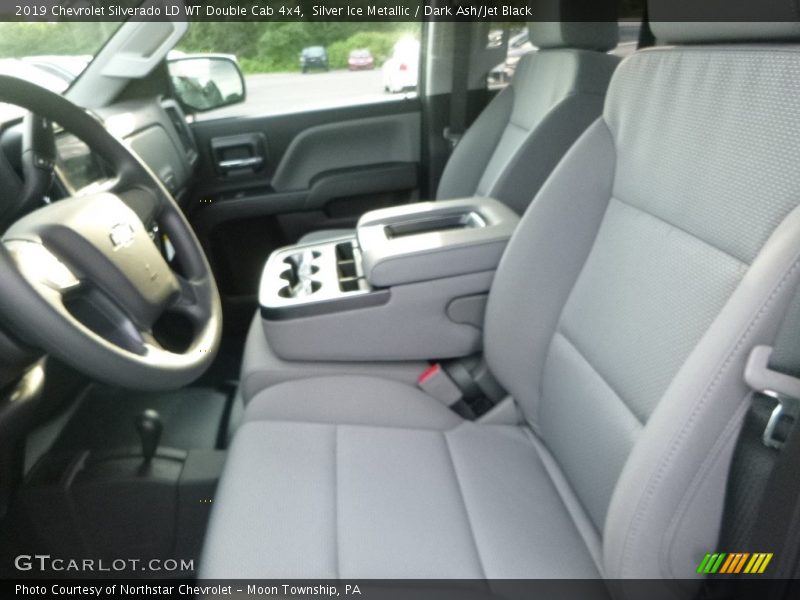 Silver Ice Metallic / Dark Ash/Jet Black 2019 Chevrolet Silverado LD WT Double Cab 4x4