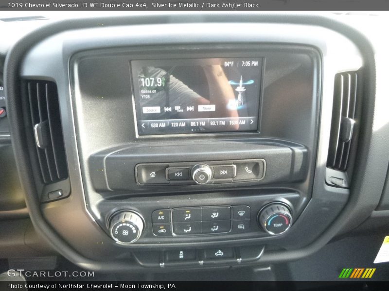 Silver Ice Metallic / Dark Ash/Jet Black 2019 Chevrolet Silverado LD WT Double Cab 4x4