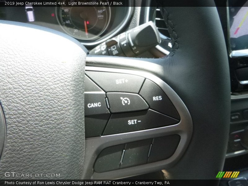 Light Brownstone Pearl / Black 2019 Jeep Cherokee Limited 4x4