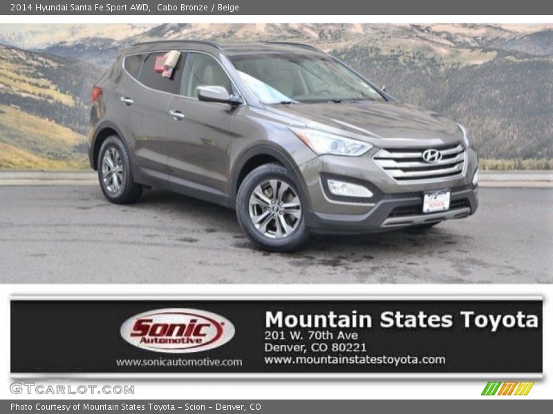 Cabo Bronze / Beige 2014 Hyundai Santa Fe Sport AWD