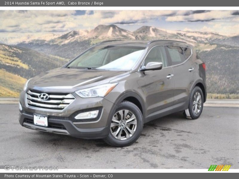 Cabo Bronze / Beige 2014 Hyundai Santa Fe Sport AWD