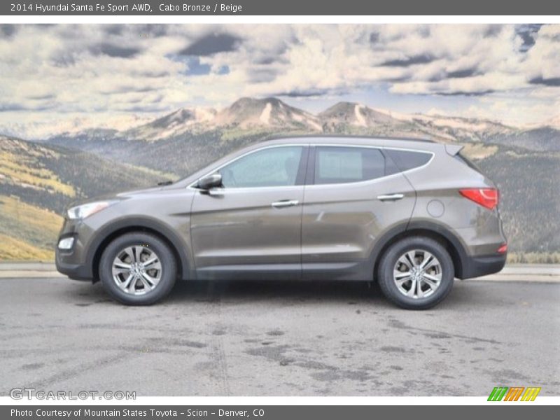 Cabo Bronze / Beige 2014 Hyundai Santa Fe Sport AWD