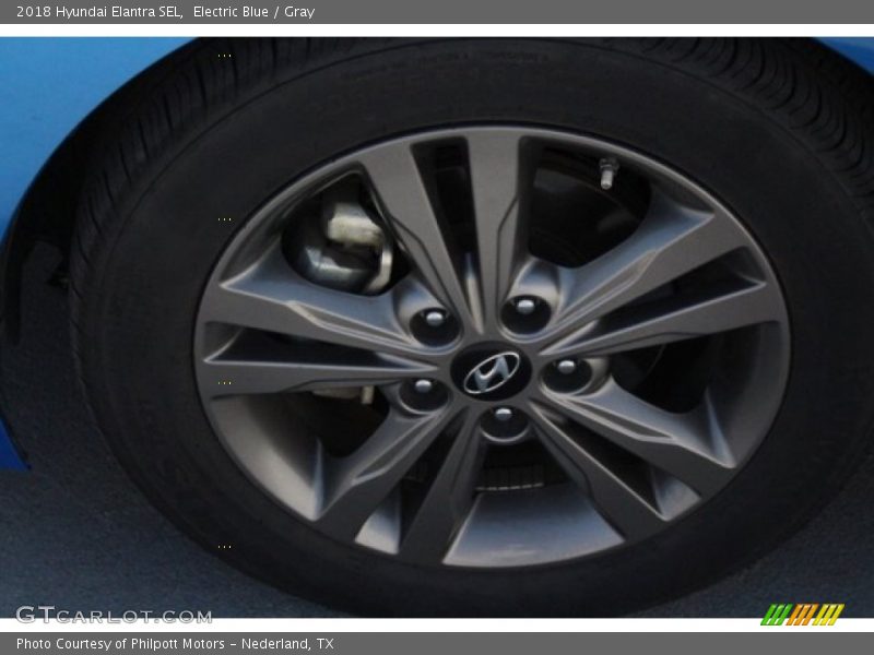 Electric Blue / Gray 2018 Hyundai Elantra SEL
