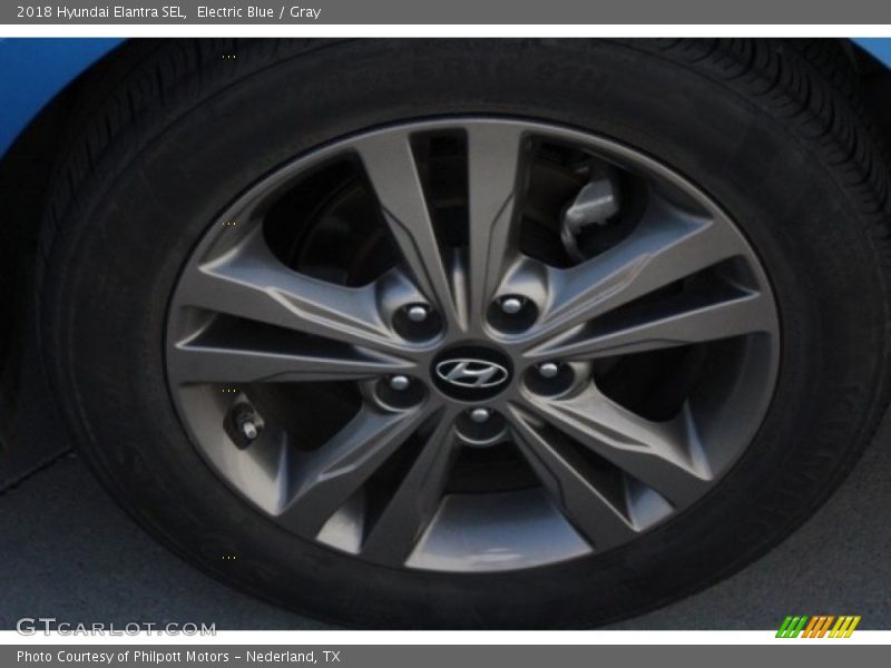 Electric Blue / Gray 2018 Hyundai Elantra SEL