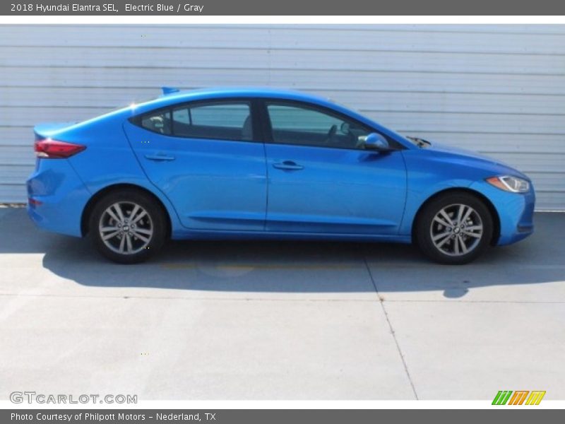 Electric Blue / Gray 2018 Hyundai Elantra SEL