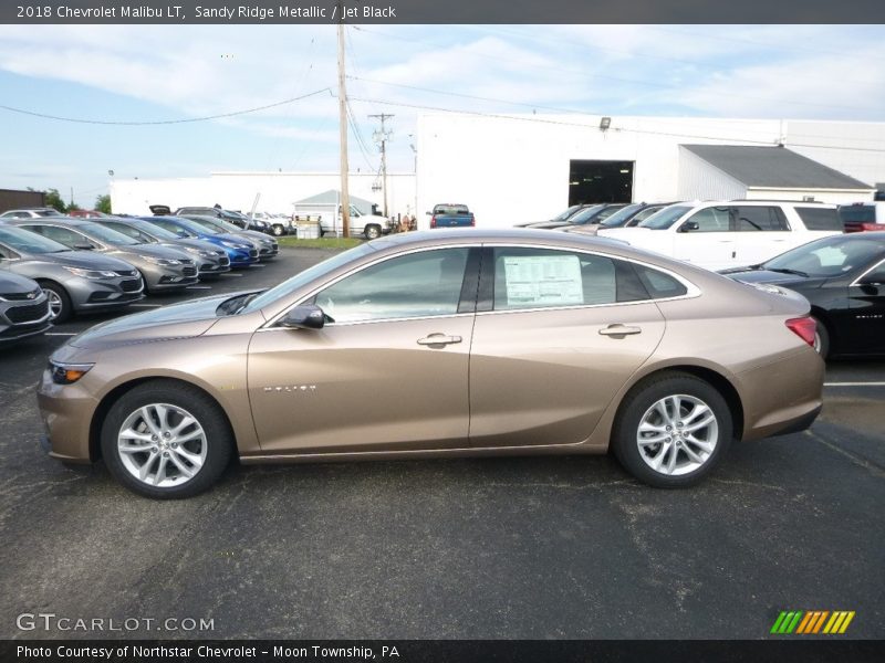 Sandy Ridge Metallic / Jet Black 2018 Chevrolet Malibu LT